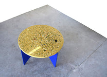 Load image into Gallery viewer, Ocher yellow concrete terrazzo table 60cm
